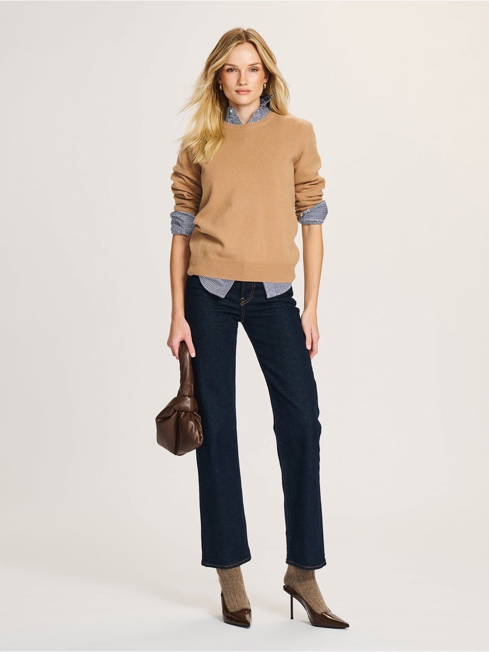 Naadam 100% cashmere long sleeve sweater